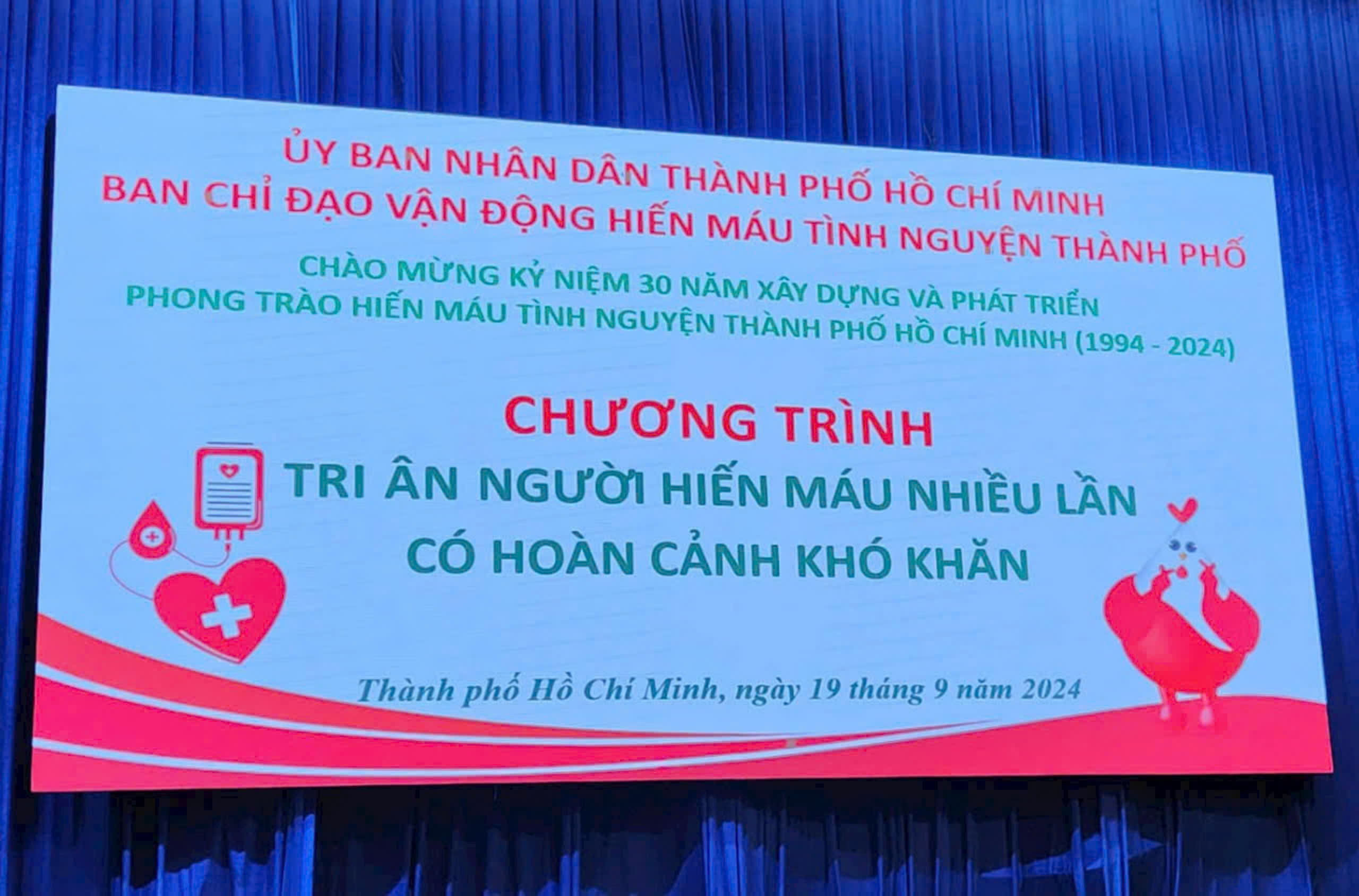 Tri ân người hiến máu nhiều lần có hoàn cảnh khó khăn
